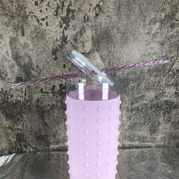 Cute 34oz Purple Spike Sleeved Tumbler - Picture 6 of 14